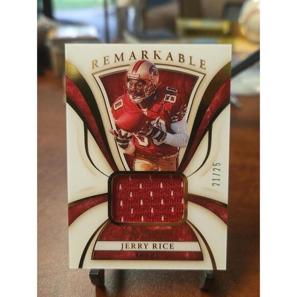 2020 Panini 49ers Jerry Rice Game Worn Jersey Card #RM4 /25 - Picture 1 of 6